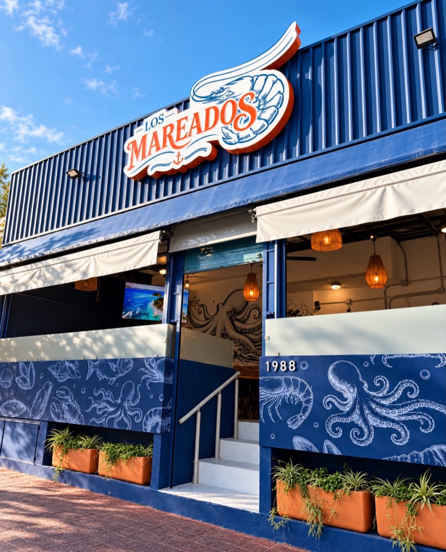 Fachada de Mariscos Los Mareados